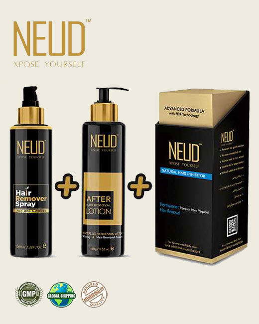 Buy NEUD™ Inhibitor, Hair Remover Spray and Lotion Combo in India